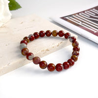 Pulseira de Pedra Natural 6mm Unissex – Elegância, Energia e Proteção