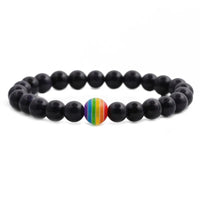 Pulseira Orgulho em Pedra Natural — 10 Cores