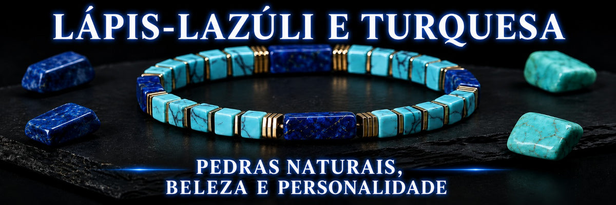 Pulseira de Ágata Botswana com Contas de Pedra Natural
