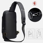 Mochila Antifurto Slim com Cadeado de Senha e Entrada USB
