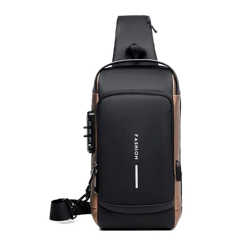 Mochila Antifurto Slim com Cadeado de Senha e Entrada USB