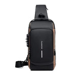 Mochila Antifurto Slim com Cadeado de Senha e Entrada USB