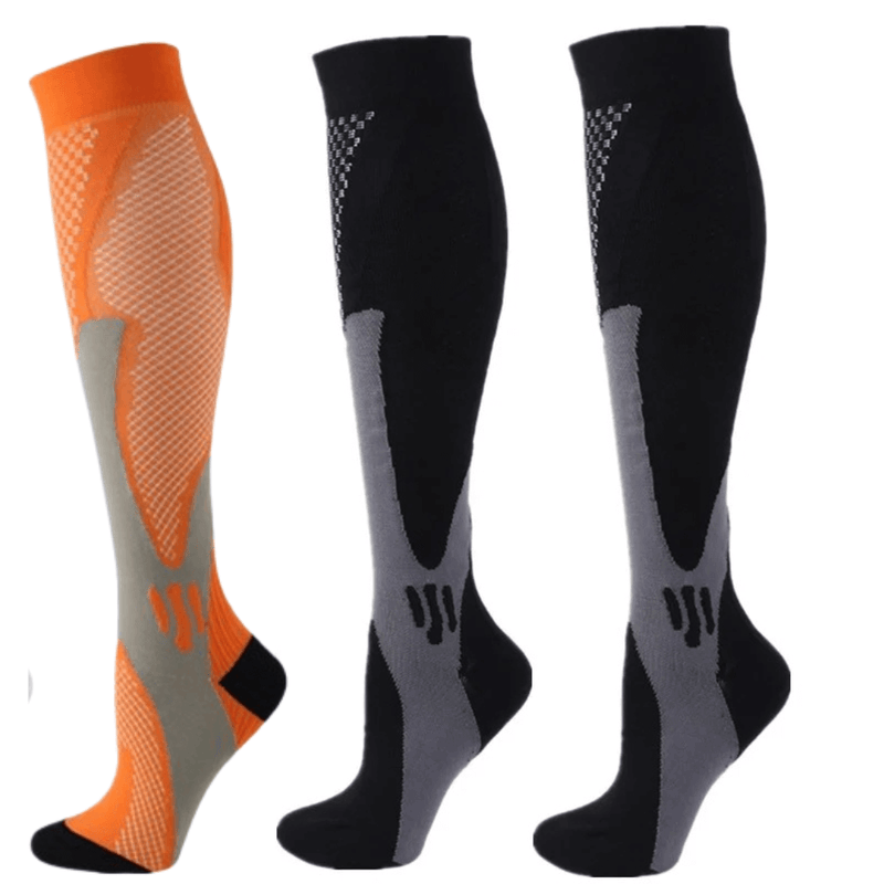 Kit 3 Pares de Meias de Alta Compressão Anti Inchaço - FitPro