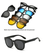 Óculos 6 em 1 com Lentes Magnéticas Intercambiáveis