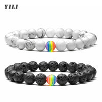 Pulseira Orgulho em Pedra Natural — Use Suas Cores
