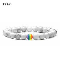 Pulseira Orgulho em Pedra Natural — Use Suas Cores