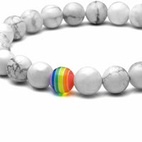 Pulseira Orgulho em Pedra Natural — Use Suas Cores